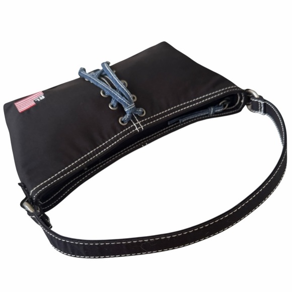 Ralph Lauren Polo Jeans Co. Black Fabric Shoulder Bag - Picture 4 of 9